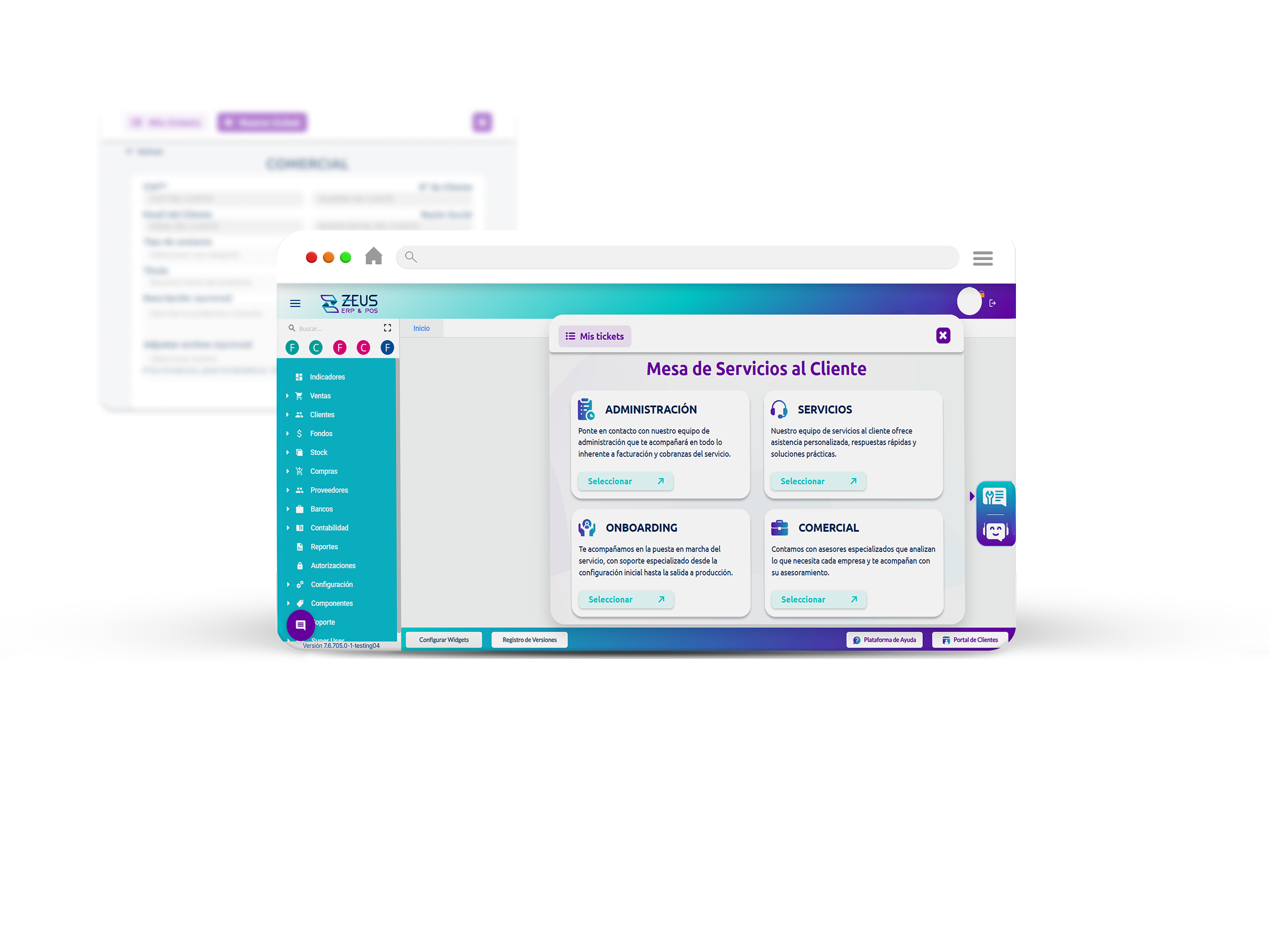 Interfaz Mesa de Servicios