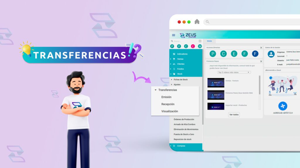 Lee la nota del blog de ZEUS ERP & POS sobre Registra las transferencias de productos entre almacenes con ZEUS ERP & POS