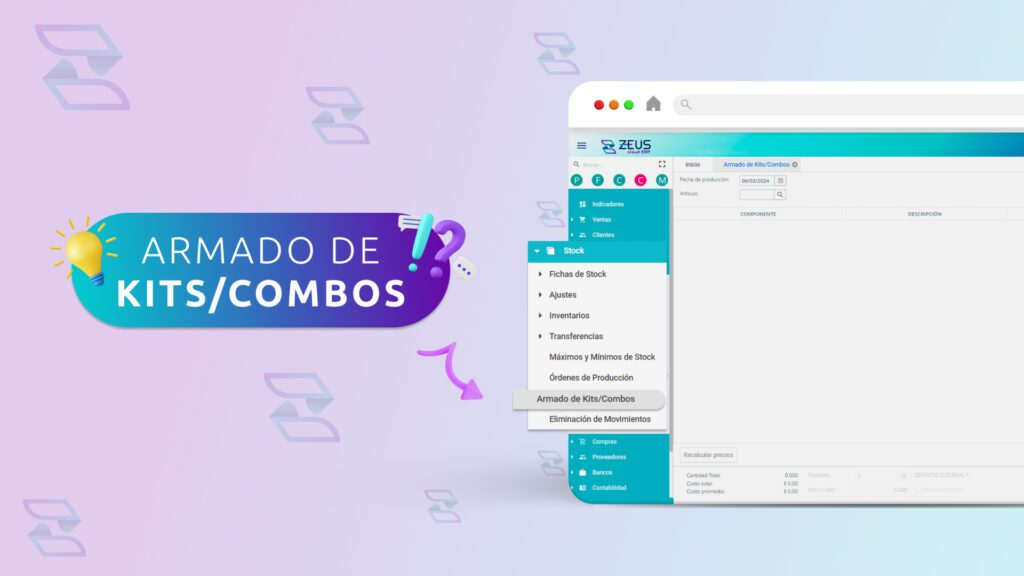Lee la nota del blog de ZEUS ERP & POS sobre Potencia tu negocio simplificando el armado de Kits - Combos
