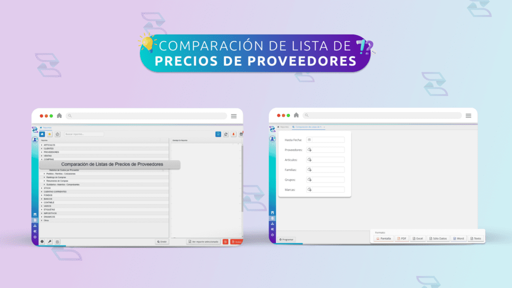 Comparación de Listas de Precios de Proveedores