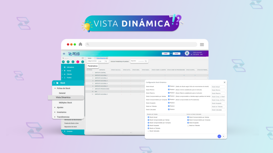 Lea la nota del blog de ZEUS cloud ERP sobre Vista Dinámica