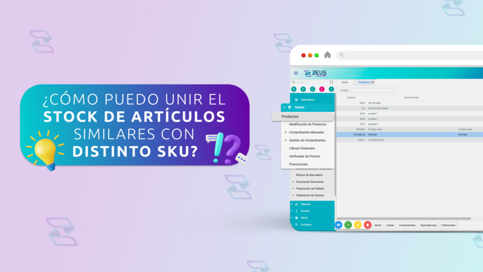 ¿Cómo Puedo Unir el Stock de Artículos Similares con Distinto SKU?