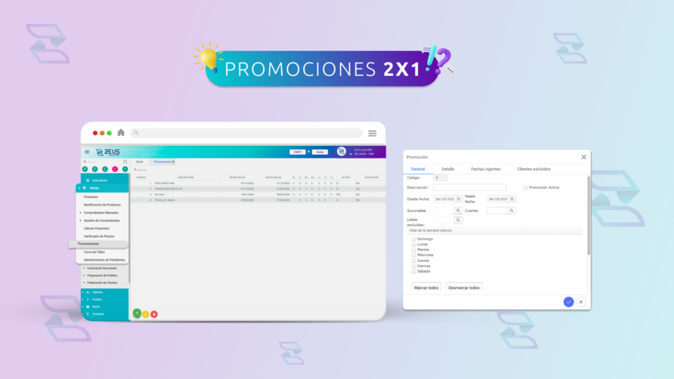 Configure una Promoción 2×1 para la Venta de Productos