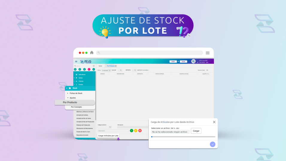 Ajuste de Stock por Lote