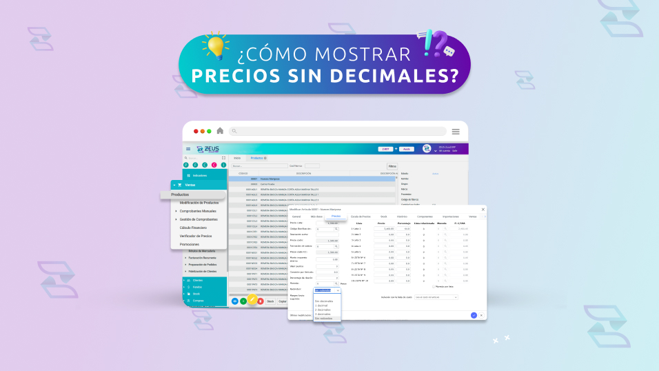 ¿Cómo Mostrar Precios Sin Decimales? Con Números o Importes Redondeados ¿Cómo Ver el Precio Redondeado en su Sistema ERP?