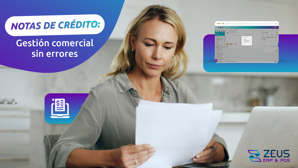 Lee la nota del blog de ZEUS ERP & POS: Notas de crédito: gestión comercial sin errores